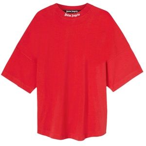 Palm Angels Red Oversized Shirt